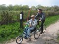 Handem-tandem wheelchair bike Handem-tandem wheelchair bike