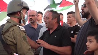 مظاهرة في أبو ديس بالقدس تطالب الاحتلال بالإفراج عن جثمان الشهيدة مي عفانة مظاهرة في أبو ديس بالقدس تطالب الاحتلال بالإفراج عن جثمان الشهيدة مي عفانة
