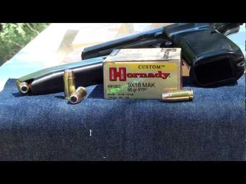 9mm Makarov Hornady XTP ballistic gel test