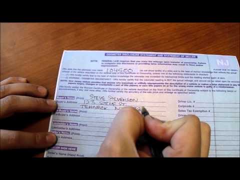 how to transfer vehicle title in nj