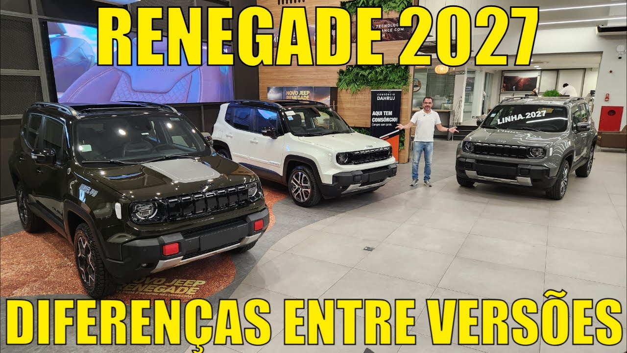 Jeep Renegade 2027 - Diferenças entre as versões