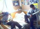 me and my friend at a jam at our house fully unedited (nobodys serious all the time) yes at 7:09 i ask my friend if the song will ever end .in which he shrugs lol