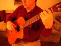 Aux Champs Elysees, Joe Dassin, Solo Guitar Peter Carpenter.AVI video
