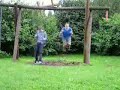 Kid breaks swing Kid breaks swing