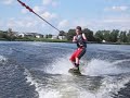 Funny wakeboard crash