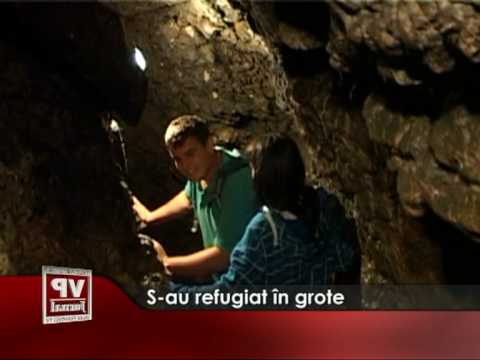 S-au refugiat în grote