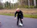 Bmw F 650 12'o clock wheelie crash :) 