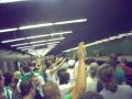 Ferencváros Ultras a metróba / 2009 08. 01. FTC-ZTE meccs után..