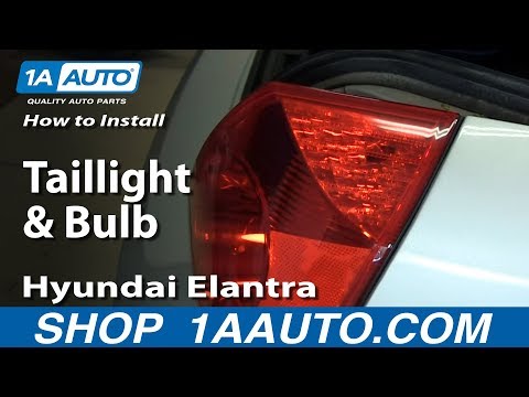 How To Install Replace Change Taillight and Bulb 2001-06 Hyundai Elantra