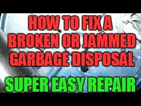 how to unclog broken garbage disposal