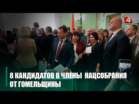 Кандыдатамі членаў Савета Рэспублікі Нацыянальнага сходу восьмага склікання ад Гомельшчыны сталі 8 чалавек видео