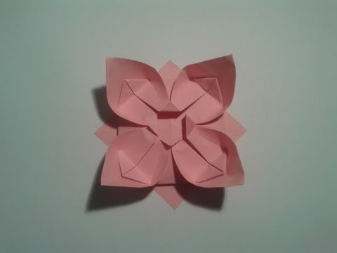 how to easy origami flower