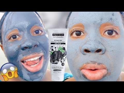 I tried Freeman Charcoal & Black Sugar Mud Mask! Freeman Charcoal & Black Sugar Mud Mask REVIEW!