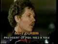 the date was january 26, 1985 at the forum bowl, grand praire, texas for the $150,000 quaker state open. here is the semi-final match between #4 qualifier mike durbin and #2 qualifier walter ray williams, jr.  i hope you enjoy the show. let's join chris schenkel and nelson burton, jr. 

for more bowling clips go to: http://www.mrbowling300.com or great bowling talk at http://forums.mrbowling300.com