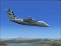 dash 8-100 lands in stokka FSX