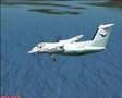 dash 8-100 lands in stokka FSX