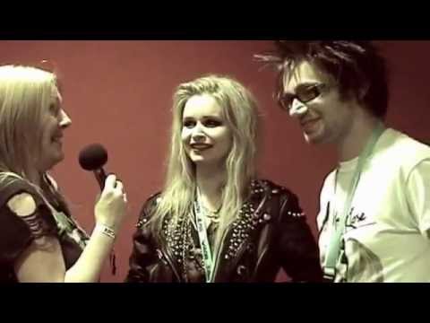 aor interview - Swedish bombshell Mia Klose and guitarist Jonny Scaramanga talk to Tina Saul for Bloodstock Radio before their set at Hard Rock Hell AOR 2013.
