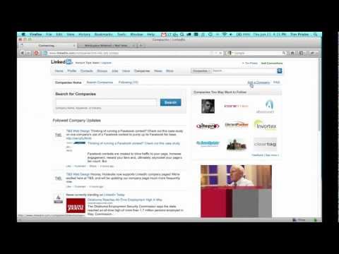 how to add a company to linkedin
