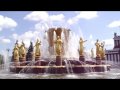 The fountains of VDNX Park Moscow