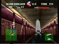 we play a 3-d ripoff of elevator action.