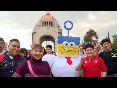 BOB ESPONJA llegó a la ciudad de México: UN HÉROE FUERA DEL AGUA