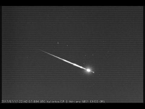 Fireball recorded by 4 cameras in Brazil uploaded by Eduardo P.  Santiago