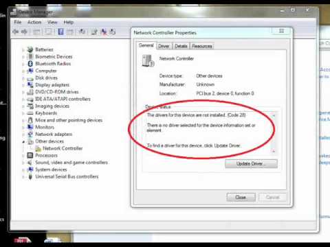 how to locate ethernet controller driver