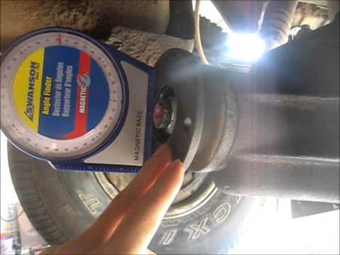 how to adjust tj rear pinion angle