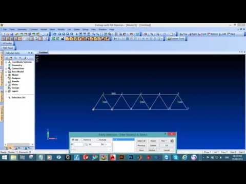 Femap Tutorial 1: Plane Truss Analysis