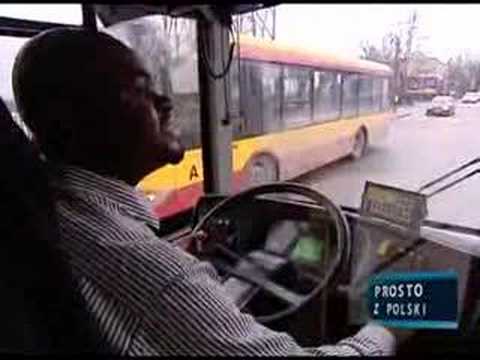 Pierwszy czarnoskóry kierowca autobusu w Warszawie