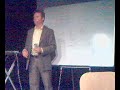 ikon medialab och icubes grundare h�ller ett inspirerande framtr�dande om att v�ga sata p� entrepren�rskap. 8 maj 2007 p� innovationsracet, gothenburg.