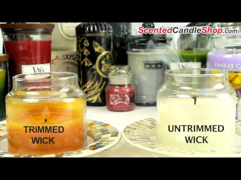 how to trim candle wick