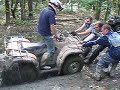 ATV stuck in mud - towed