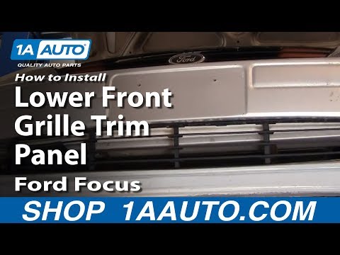 How To Install Replace Lower Front Grille Trim Panel Ford Focus 02-04 1AAuto.com