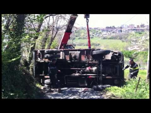 Pronto intervento camion ribaltato(Foto e video) HD