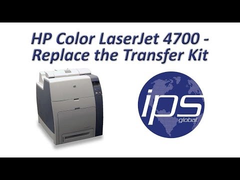 how to replace fuser kit on hp 4700