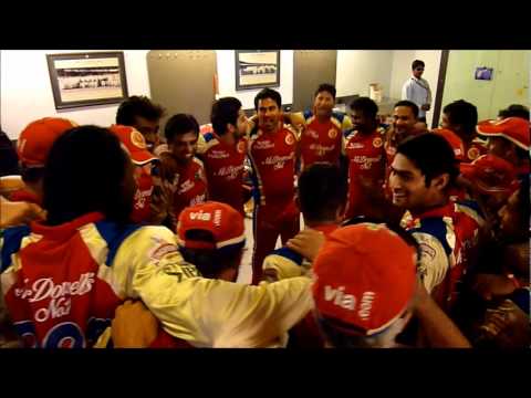 Dilshan, Murali &amp; RCB celebrate after victory against Deccan Chargers