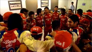 Big Victory over Deccan Chargers - Locker Room Celebrations.