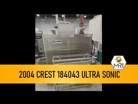 2004 CREST 184043 Ultrasonic Washers and Cleaning Systems | Machinery Resources International (1)
