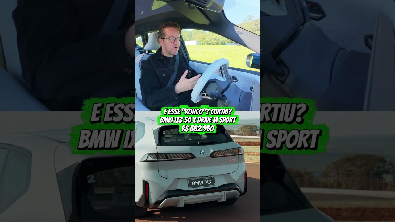 SOM DE V8 OU FUTURISTA? A experiência sonora do BMW iX3 de R$ 582 mil! 😱🔥