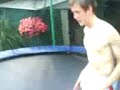 beno backfliping over net