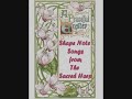 'he dies, the friend of sinners dies' (sh 163, 'morning') and 'the lord is ris'n indeed!' (sh 236, easter anthem), both appropriate to the easter season.

here are the words to 'morning,'as here sung:

he dies, the friend of sinners dies.
lo, salem's daughters weep around;
a solemn darkness veils the skies,
a sudden trembling shakes the ground.

here's love and grief beyond degree:
the lord of glory dies for men:
but lo! what sudden joys we see!
jesus, the dead revives again.

the rising god forsakes the tomb:
up to his father's throne he flies,
cherubic legions guard him home
and shout him welcome to the skies.
                 (isaac watts, 1709)

these are the words to billings' 'easter anthem':

the lord is ris'n indeed! hallelujah!
now is christ risen from the dead
and become the first-fruits of them that slept. hallelujah!
and did he rise? did he rise?
hear it, ye nations, hear it o ye dead!
he rose, he rose, he burst the bars of death,
he burst the bars of death and triumphed o'er the grave.
then, then, then i rose,
then first humanity triumphant passed the crystal ports of light
and seized eternal youth!
man, all immortal hail, hail,
heaven, all lavish with strange gifts to man,
thine's all the glory, man's the boundless bliss!
               (edward young)