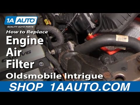 How To Install Replace Engine Air Filter Oldsmobile Intrigue 98-02 1AAuto.com