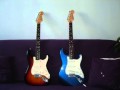 blind test: Fender US or Mex ? guitar 1 or 2 ?
