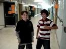 Austin in between takes of making  JC   penny  hearts