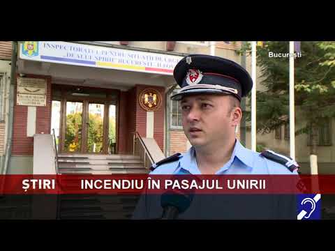 Incendiu în Pasajul Unirii