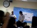 Amr Khalipha preforms in school