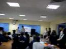 Amr Khalipha preforms in school