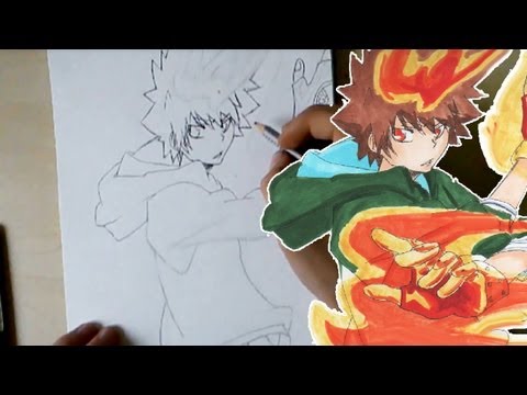Let´s Draw Tsunayoshi Sawada