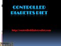 Controlled diabetes diet-1